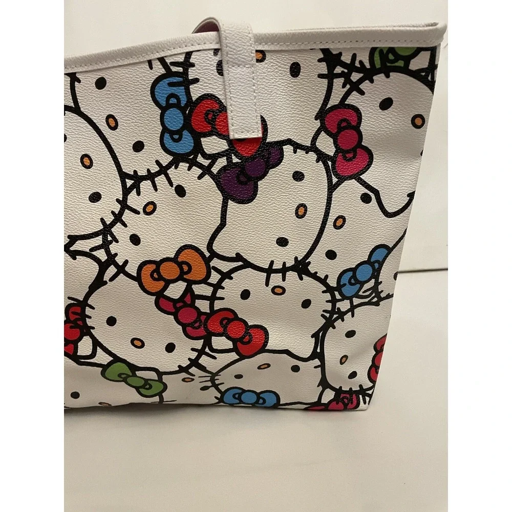 2018 Hello‎ Kitty White Tote Purse Bag Fab NY Sanrio 13 x 10